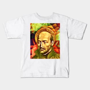 Ignatius of Loyola Snow Portrait | Ignatius of Loyola Artwork 15 Kids T-Shirt